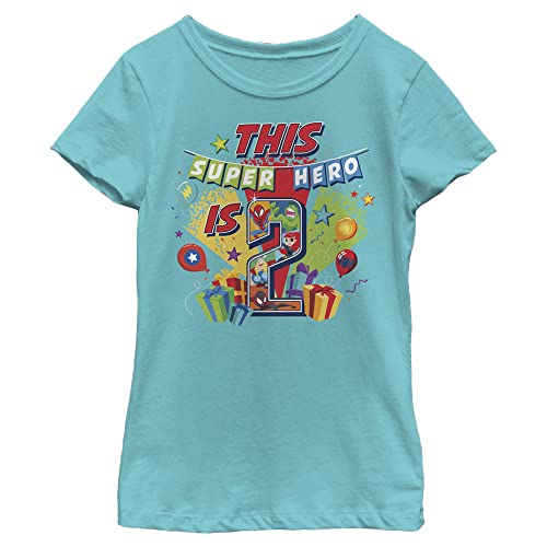 T-shirt Marvel Girl Super Hero bleu tahi en taille XL pour enfant