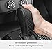 Leather Gear Shift Cover Diamond Embroidery Design,Durable Shift Knob Cover for Shift Lever Protection,Universal Car Gear Shift Cover Car Decorative Accessory Suitable for Cars,Trucks,SUVs (Black)