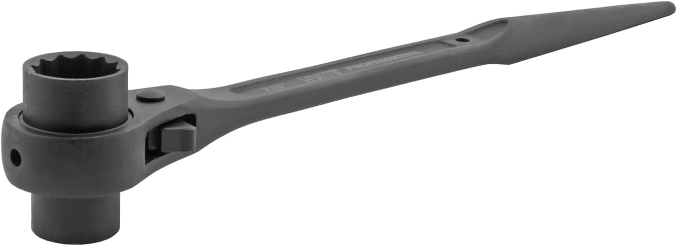SST - 3/4" x 7/8" Dual Socket Professional Scaffold Iron Worker Spud Ratcheting Socket Wrench
