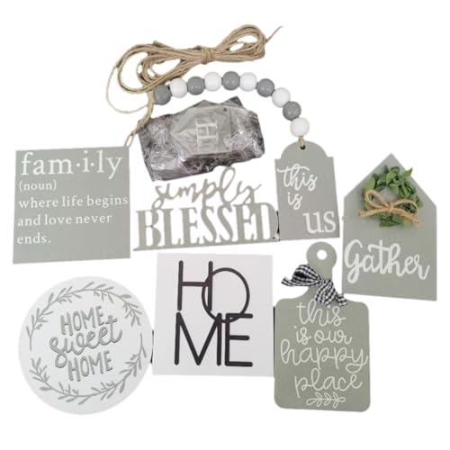 Kissmii Estantería para palés con varios niveles, decoración de palés, estilo granja, palé de dos pisos para el hogar, cocina, oficina, decoración de Pascua