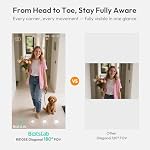 BOTSLAB Doorbell Camera Wireless Outdoor, 2K Video Doorbell, No Monthly Fee, Head-to-Toe View, 2-Way Audio, Package & Human Detection, 150-Day Battery, IP66, Works with Alexa & Google
