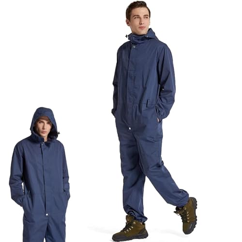 LIULIQ - LIULIQ Electromagnetic Radiation Protective Overalls, 50% Silver Fiber Anti-radiation ​Coverall, EMF Radiation Protection Suit with Pocket and Hood Design for Radiation Protection Staff