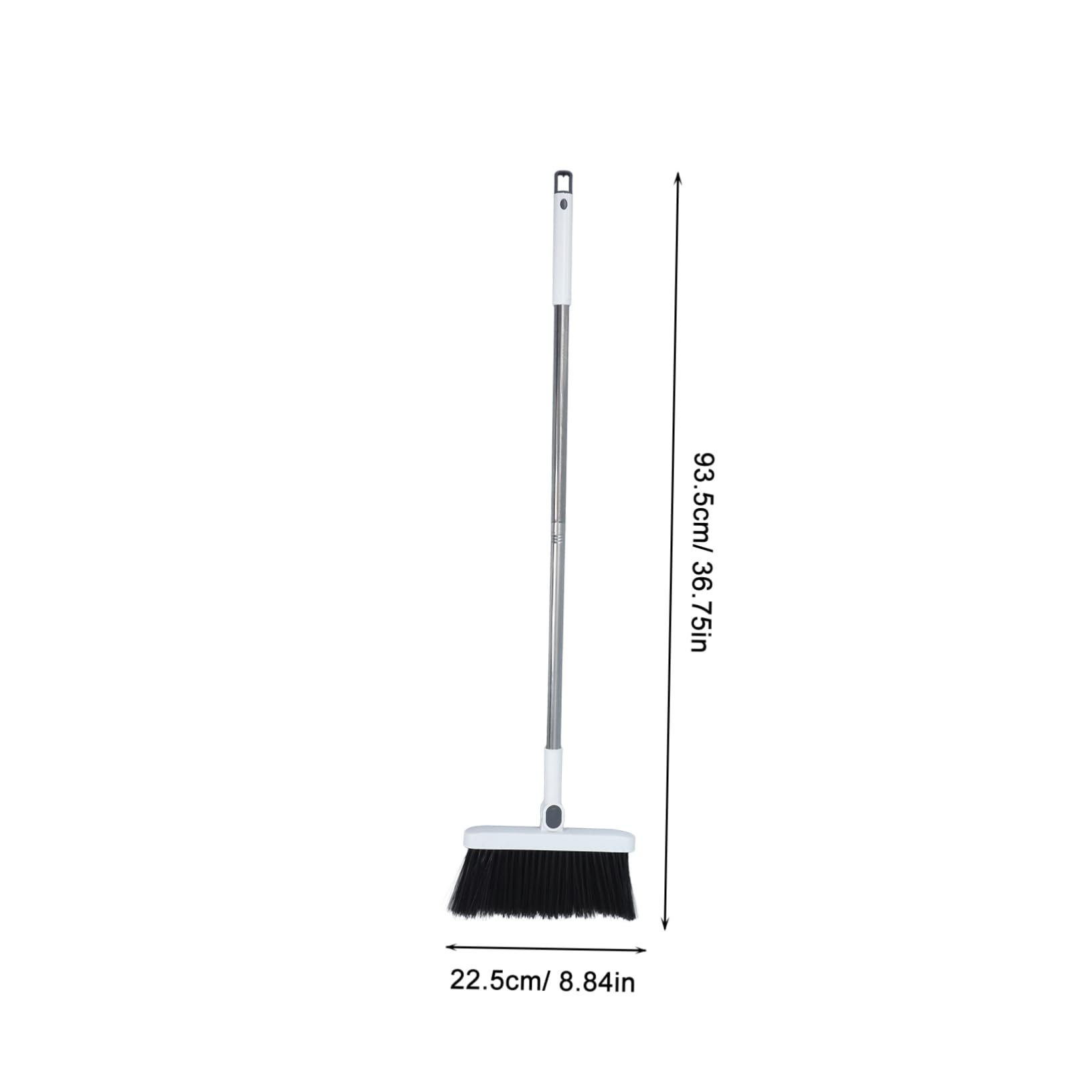 Ipetboom Stainless Steel Broomstick Set Dustpan with Non-Stick Bristles Floor Cleaning Device Broom Dustpan Set Home Essentials