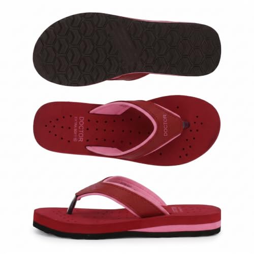 Image of DOCTOR EXTRA SOFT Care Diabetic Orthopedic Pregnancy Flat Super Comfort Dr Flipflops and House Slippers For Women's and Girl's