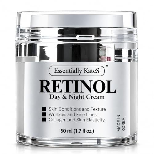 Essentially KateS Retinol Cream for Face and Eye, The Gentle Revolution | K-Beauty Anti-Aging Moisturizer with Hyaluronic Acid and Vitamin E | Gentle, Hydrating, Firming, 50 ml (1.7 fl oz)