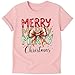 Merry Christmas Bow Celebration Family T-Shirt – Handmade - Customizable Backside Text with Name, Year or Text | Personalized for Family, Friends & Couples