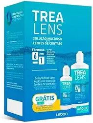 Trea Lens 480ml + Estojo | Solução Multiuso para Lentes de Contato