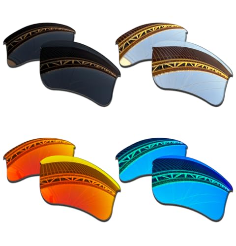 Image of 1.5MM Polarized Replacement Lenses for Oakley Flak Jacket XLJ Sunglasses, Anti-Scratch | Perfectly Fit