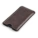 Dockem Executive Sleeve for iPhone Xs & iPhone X - Slightly Padded Premium Synthetic/Vegan Leather with Microfiber Lining, Slim, Simple, Slip-on Case [Vintage Brown]