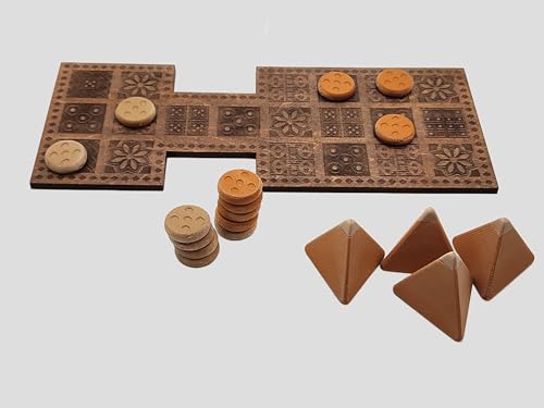 The Royal Game of Ur - Ancient Board Game: A timeless classic that traces its roots back to 2600–2400 BCE in the Royal Tombs of Ur, Mesopotamia.