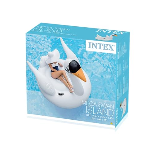 Matelas gonflable cygne Intex stable et résistant qui ne bascule pas - 3