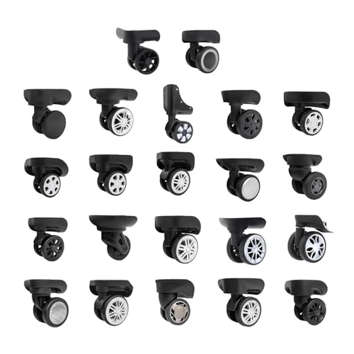 Luggage Suitcase Wheels,Trunk Wheels,Luggage Repair Suitcase Part Trolley Case Luggage Wheels Left and Right Wheels Replacement, One pair3
