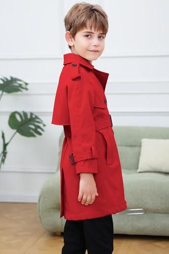 Image of Cromoncent Kids Rain Jacket, Raincoats Lightweight Waterproof Trench Coat for Boys Girls