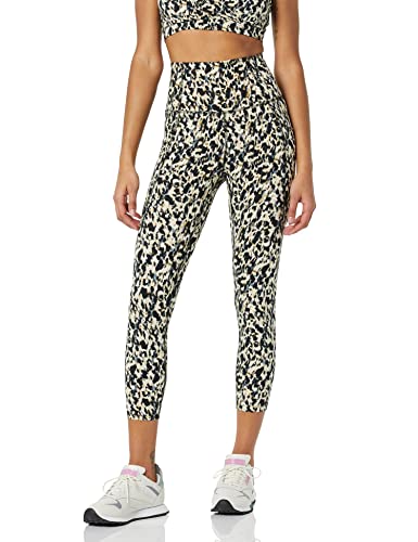 Core 10 Damen Bequeme Yoga-Leggings Caprilänge hohe Taille Seitentasche 56...