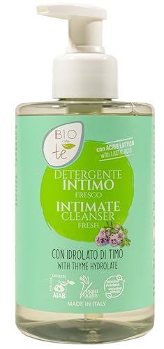 Bioconte Organic Intimate Wash for Women, Tea Tree Essential Oil & Aloe Vera, 97% Natural Ingredients, Certified Organic & Vegan, pH-Balanced, Dermatology Tested for Sensitive Skin