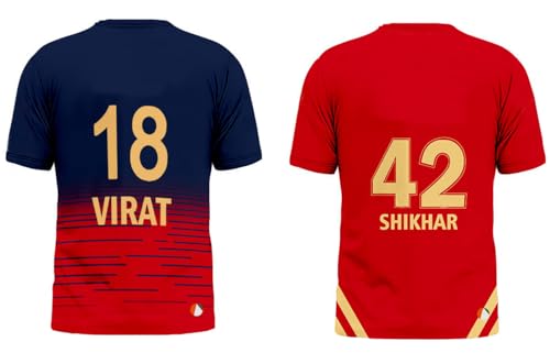 Image of Sports India IPL Cricket Team T Shirt Jersey Combo for (Kid's, Boy's & Mens) L744