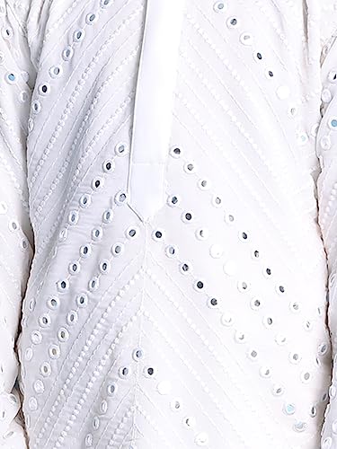 Image of VASTRAMAY Boys' Kurta Pyjama Set | Georgette Kids Ethnic Festive Outfit | Traditional Outfit