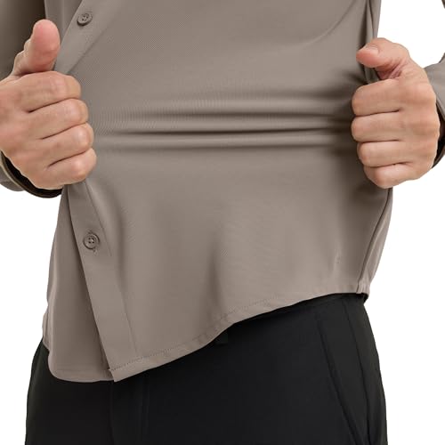 Image of Solid Charcoal Grey Workday Shirt with Raglan Sleeves