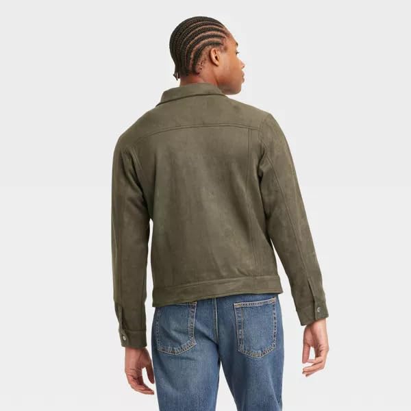 Goodfellow & Co Men's Faux Suede Trucker Jacket -2