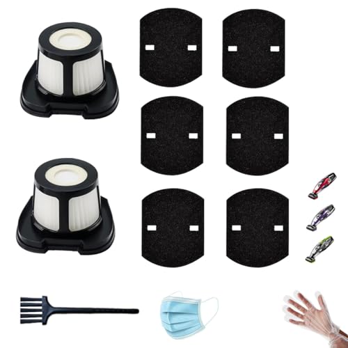 2 pack 2284w Vacuum Replacement Filter for Pet Hair Eraser Filter Hand Vacuum 2284W 2390 2389 2390A, Compare to Parts # 1614212 1614203 1614204, 2 Mesh Filters and 6 Foam Filters, Washable & Reusable