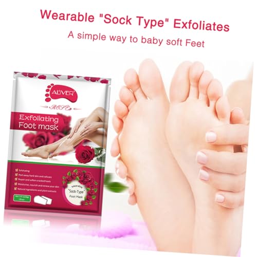 DOITOOL 15 Peças máscara esfoliante para os pés esfoliante pés Esfoliação para pés máscara facial hi