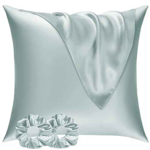 Vielit Satin Kissenbezug 60x60 2pc, wie EIN Seidenkissenbezug Sage Grün – Ansicht 1