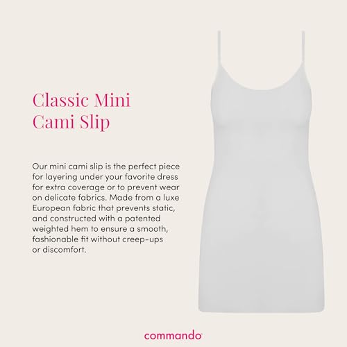 Image of commando - Classic Mini Cami Slip | Short Full Slip Perfect for Sheer Dresses | Anti Static | Smooth, Barely-There Feel