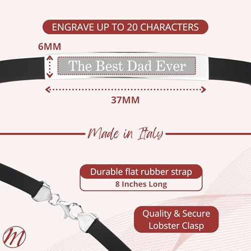 Pulsera de plata Massete Sterling Silver 925 para hombre miniatura 2