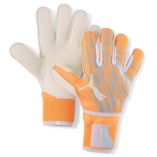 PUMA Mens Ultra Protect 1 Rc Goalkeeper Gloves Soccer Cleats - Orange - Size 8