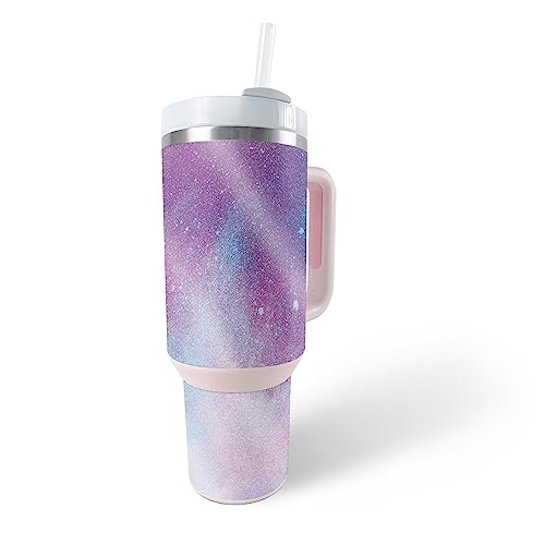 MightySkins Glossy Glitter Skin Compatible with Stanley The Quencher H2.0 FlowState 40 Oz Tumbler - Cell Phone Towers | Protective, Durable High-Gloss Glitter Finish | Easy to Apply
