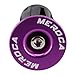 AL6061 Aluminum Alloy for Bike Grip End for Road, Mountain & Folding Bikes – 22mm to 24mm Handlebar Inserts, Bar End with Engineering Plastic Expansion Body, Pair(Purple)