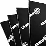 CANOPUS Professional Car Sound Deadening Self Adhesive Mat, 80 mil (2 mm) 10 sqft Butyl Sound Deadener Mat Audio Car Sound Dampening for Car Trunk, Door, Floor and Ceiling, Sound Deadening Mat Black