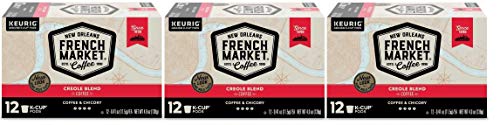 image for French Market Coffee, Single Serve K-Cups, Medium Dark Roast Coffee an