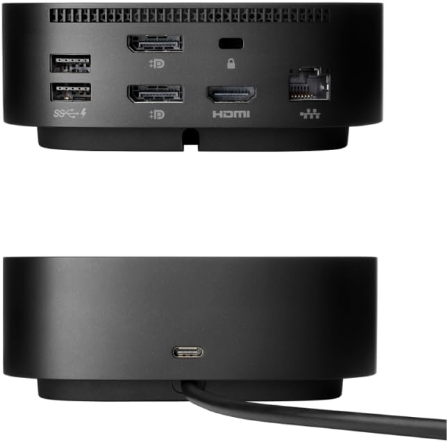 HP 5YH26AV#ABA USB-C G5 Dock - HP HSN-IX02 L64086-001 L75125-001 Docking Station for Laptop Dual Monitor and Charging Bundle w/ 120W AC Adapter, HDMI Cable, USB-C Cable, Fiber Cloth, Cable Ties image 5