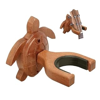 Kukui Guitar Wall Mount Hanger w/Silicone Padding – Easy to Install, Functional with Mounting Hardware – Guitar Holder Wall Mount Made from African Mahogany Wood - Les Beatles, Paul McCartney, John Lennon, RIngo Starr, George Harrison