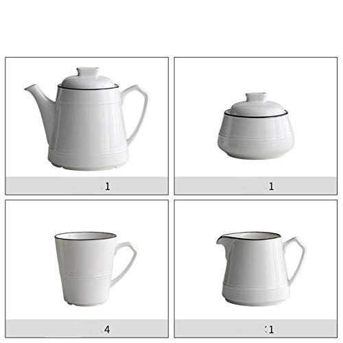 Set de tazas de café cerámica,Juegos de juego de té hogar 7-A - Imagen 5