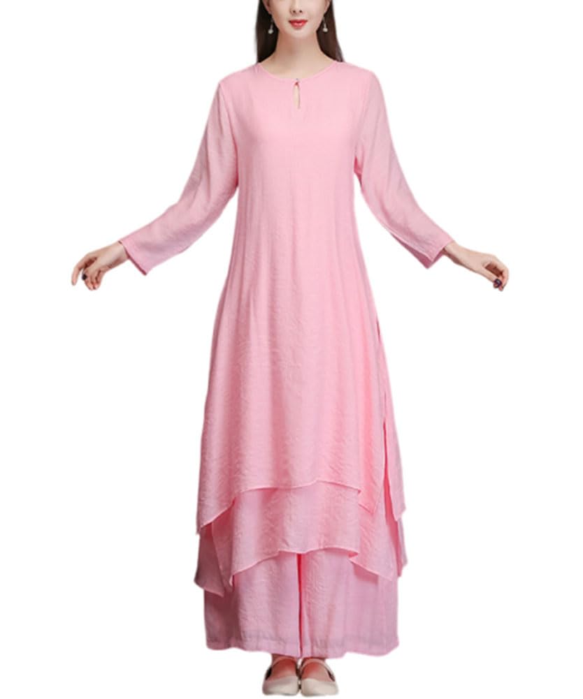 Conjunto de ropa Zen Two de manga larga con caída premium de pierna ancha 8