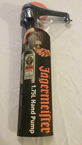 Jagermeister 1.75L Jager Bottle Shot Dispenser Hand Pump Jagermeister 1.75L Jager Bottle Shot Dispenser Hand Pump