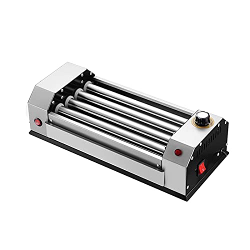 Machine à rouleau Hot Dog - Grille à saucisses en acier inoxydable pour petit déjeuner - Rouleaux thermiques efficaces pour des hot-dogs parfaitement cuits