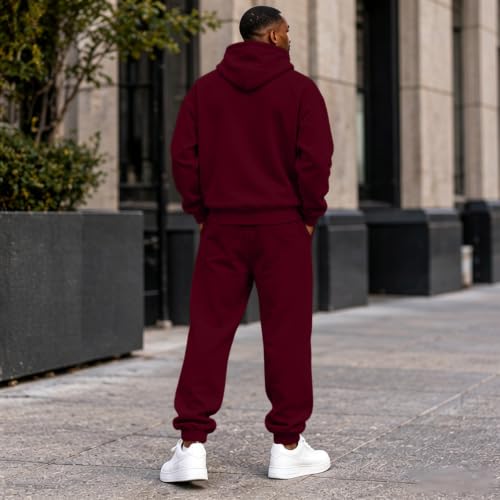 Sweatsuits for Men Oversized Jogging Suits Fall Athletic Two Piece Set - image 5