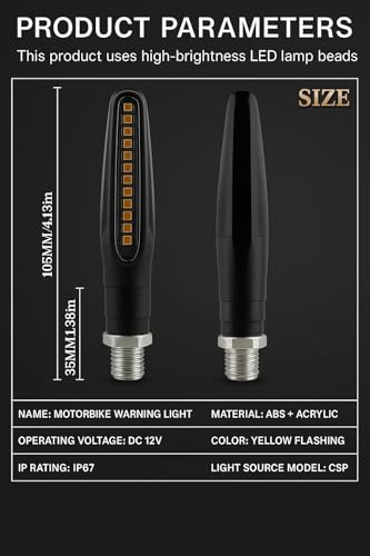 Image of LED Motorcycle Turn Signal Indicators | Capable for Hero XPULSE 200 4V | (Pack OF 4)