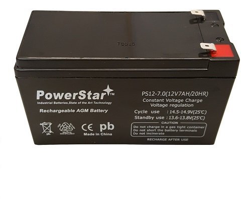 12 Volt 7 Amp Hour Sla Alarm Battery For Np7-12 - 3 Year Free Replacement Warranty Powerstar #TOP4