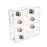 Taille parfaite: avec une taille de 20x17x4,5 cm, cette vitrine est compacte et peut facilement s'adapter sur un bureau, une étagère ou une vitrine