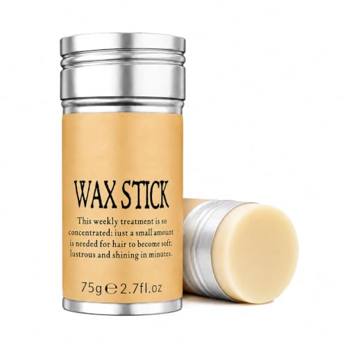 Image of Hair Wax Stick for Women & Men - Hair Slick Back Stick, Anti-Frizz and Fly Away Hair Tamer, No Residue Hair Finishing Stick for Flyaways, All Day Hold Styling Product for Smoothing Hair Strands 75gm. (75 gm)