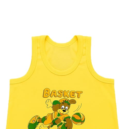 Image of Kidbea 100% Organic Soft Cotton Muslin Sleeveless Jhabla for Baby Boys | Regular Fit Vest for Infant Summerwear Set I GOTS Certified