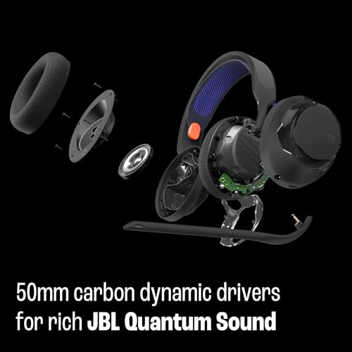 Image of JBL Quantum 250, Wired Over-Ear Gaming Headset, Purple