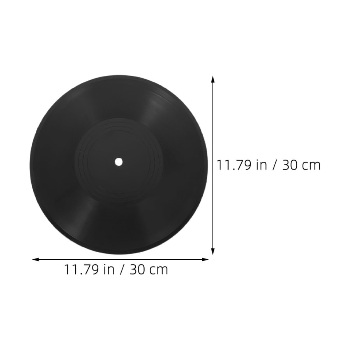 MOKKHNB Dischi in Vinile Nero 12 Pollici Set da 10 Pezzi per Decorazioni Pareti Retro in Ambienti Hip-hop e Camera Privata