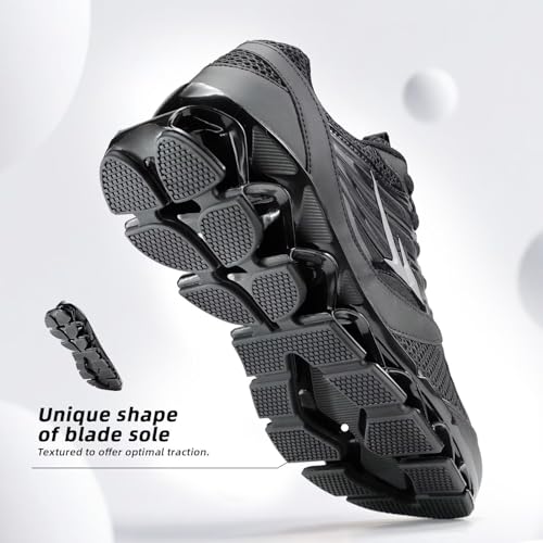 Image of Mens Running Shoes Mesh Breathable Trail Runners Fashion Sport Blade Walking Tennis Sneakers