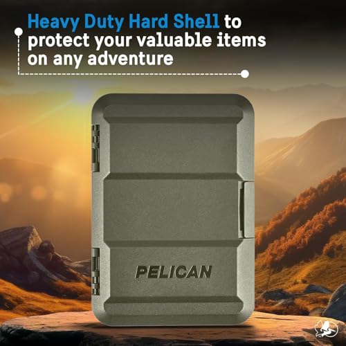 Image of Pelican MagSafe Wallet for iPhone - Heavy Duty MIL-STD Snap-On Phone Magnetic Wallet and Phone Card Holder - Detachable and Slim Hard Case for iPhone 17 Pro Max /16 Pro Max /15 /14 /Pixel 10 - OD Green
