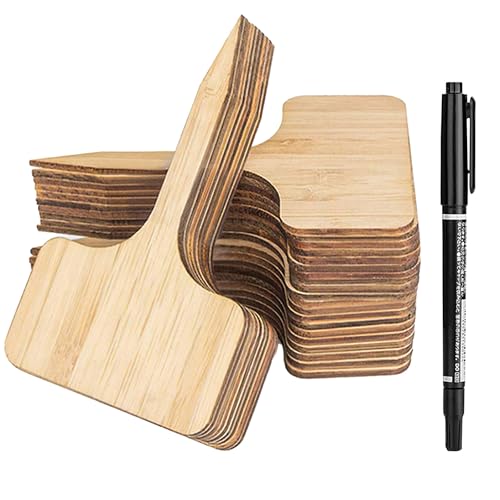 40 Stück Pflanzenschilder Pflanzenstecker zum Beschriften, Kräuterschilder mit Marker, Gartenschilder für Gemüse, Kräuter, Blumen Draussen Wetterfest, T-Form Schilder pflanzen beschriftung Bambu 40 Stück Pflanzenschilder Pflanzenstecker zum Beschriften, Kräuterschilder mit Marker, Gartenschilder für Gemüse, Kräuter, Blumen Draussen Wetterfest, T-Form Schilder pflanzen beschriftung Bambu